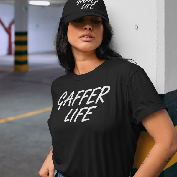 dad-hat-mockup-of-a-woman-wearing-a-t-shirt-in-the-parking-lot-28612